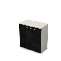 GLOSS LINE 9НШ.023.4  Ivory Шкаф низкий со стеклом