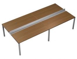 Profiquadro КВ 0134-2 Орех ногаро/белый премиум Profiquadro КВ 0134-2 Орех ногаро/белый премиум Рабочая станция с Prosystem