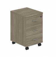 Wing WN.201.OD Дуб темный Wing WN.201.OD Дуб темный Тумба опорная (мобильная) с 3 ящиками