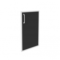 ONIX O.SR-3(R) black Фасад стекло в раме низкий правый (лакобель, белый)