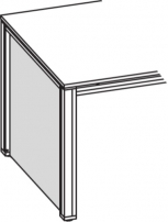 Charisma CHTSP7570 Орех лион Боковая декоративная панель для столов руководителя шириной 880 мм