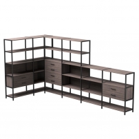 Everprof EVO №18 Дуб Пасадена Черный Everprof EVO №18 Дуб Пасадена Черный Набор стеллажных систем