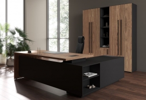 VELION VENEER №03 Американский орех Яшма черная Кабинет руководителя