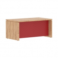 Torr LUX TLST 169H Дуб Бофорд Красный Стол руководителя