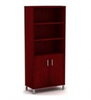 В430.2 Бургунди Стеллаж с дверью ДСП
