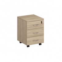 Формула ФР 212 Вяз светлый Тумба выкатная 3-ящичная с замком