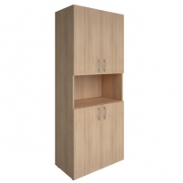 YALTA LT-ST 1.5	Снежная Патина Шкаф книжный закрытый с нишей без топа