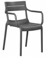 Стул обеденный DOBRIN TIM ARM (темно-серый (GR-04))