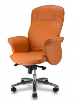 Виктория D100 Оранжевое Кресло с высокой спинкой на крестовине