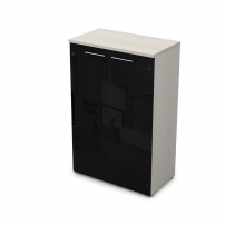 GLOSS LINE 9НШ.017.7 Ivory Шкаф средний со стеклом