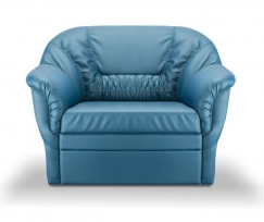 Премьер 1 Голубое (кожа) Премьер 1 Голубое (кожа) Кресло
