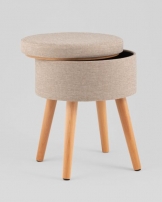 Store Woody рогожка бежевая Store Woody рогожка бежевая Пуф с ящиком