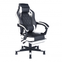 TopChairs Virage Черный-белый Геймерское кресло