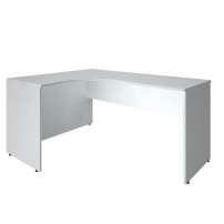 Riva А.СА-4 Л Белый Стол криволинейный левый