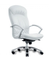 Кардинал D100 Белое Кардинал D100 Белое Кресло с высокой спинкой на крестовине