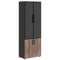 VELION VENEER VRHCS 80.2 Американский орех Яшма черная Шкаф комбинированный