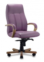 Босс D100 Лиловое Кресло с высокой спинкой на крестовине