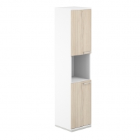 AG.219.WH.WH.AR.AR.L AG.219.WH.WH.AR.AR.L Шкаф 5 ур. 400х400х1833 с нишей