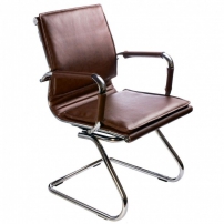 Бюрократ CH-993-LOW-V/BROWN Кресло для посетителя