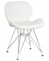 DOBRIN BUTTERFLY CHROME Белый Стул обеденный