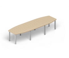 GDB BLISS MMH4012 Акация Аури GDB BLISS MMH4012 Акация Аури Стол для совещаний (3 модуля, металлические опоры)