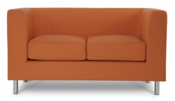 Домино 2 Черный (экокожа) Домино 2 Черный (экокожа) Диван двухместный