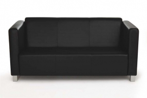 Милано Комфорт Д3 Санторини 401 (черный) Категория 1 Диван трехместный