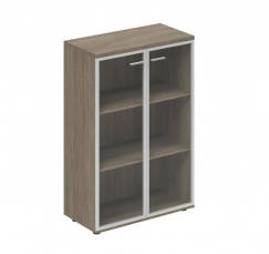 Wing WN.811.OD.AL Дуб темный Wing WN.811.OD.AL Дуб темный Шкаф средний со стеклом, задняя стенка ЛДСП