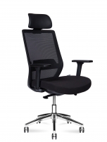 Моно блэк хром / Mono black chrom H6255-2 black chrom Кресло офисное