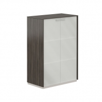 Atlas NZ-0335.BT.GLM Бренсон Трюфель Шкаф средний со стеклом