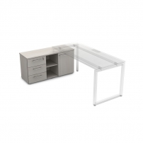 GLOSS LINE 9НТ.006 Ivory Тумба с 3-мя ящиками и дверкой