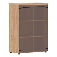 Torr LUX TMC 85.2 Дуб Бофорд Шкаф со стеклянными дверьми и топом