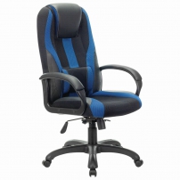 BRABIX PREMIUM Rapid GM-102 Черный-синий Кресло игровое