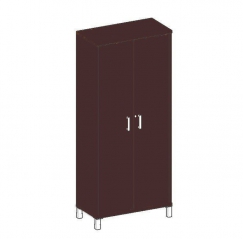 В430.7 Бургунди Стеллаж дверь ДСП с замком