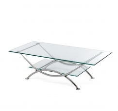 ARCO clear glass Стол кофейный