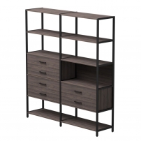 Everprof EVO №8 Дуб Пасадена Черный Everprof EVO №8 Дуб Пасадена Черный Набор стеллажных систем