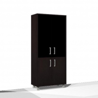 В430.4 Венге магия Стеллаж стекло в раме