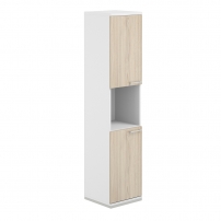 AG.219.WH.WH.AR.WH.L AG.219.WH.WH.AR.WH.L Шкаф 5 ур. 400х400х1833 с нишей