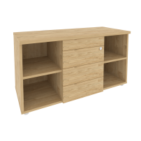 O.TS-11 TIP Тиквуд Светлый Тумба сервисная с ящиками TIP-ON ONIX