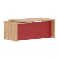 Torr LUX TLCT 189 R Дуб Бофорд Красный Стол руководителя правый