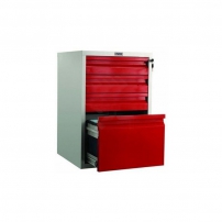 BFC-70/4 красн/бел Тумба мобильная