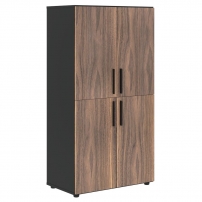 VELION VENEER VRMCS 80.4 Американский орех Яшма черная Шкаф с 2 комплектами глухих малых дверей
