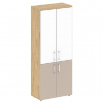 SHIFT SK.ST-1.2R white Тиквуд Светлый/Капучино Шкаф высокий широкий