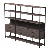 Everprof EVO №9 Дуб Пасадена Черный Everprof EVO №9 Дуб Пасадена Черный Набор стеллажных систем