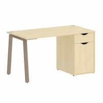 HOME OFFICE VR.SP-3-138.1.A Клен/Мокко металл Стол письменный